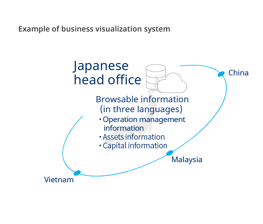 Example of business visualization system