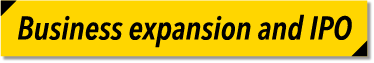 事業拡大・上場期