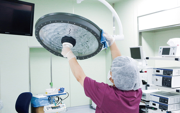 Provision of a hygienic facility environment